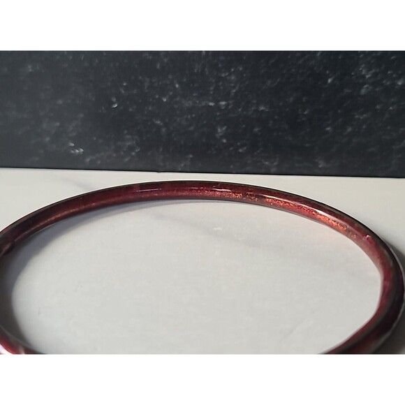 Cloisonne Floral Enamel Bangle Bracelet Vintage - Picture 7 of 10